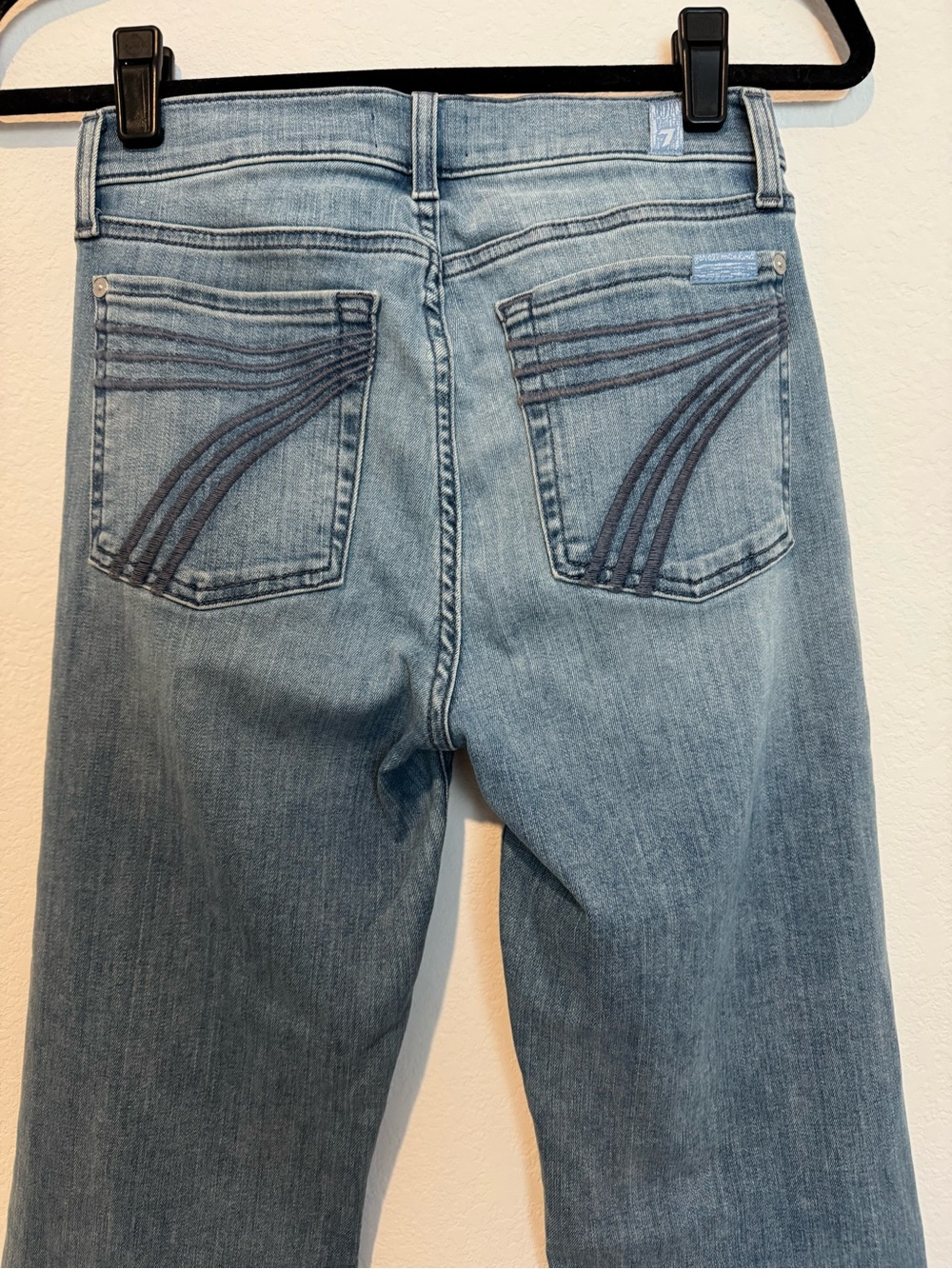 Seven for all Mankind Dojo Wide Leg High Rise Denim Jeans - Picture 7 of 13